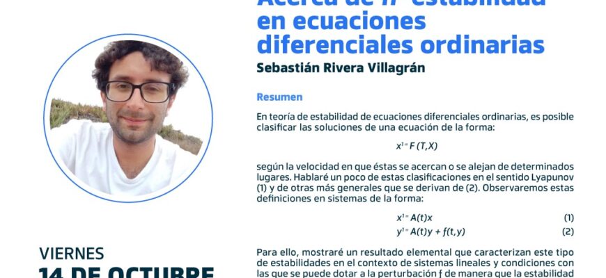 Seminario de matemática de Postgrado: Sebastián Rivera Villagrán