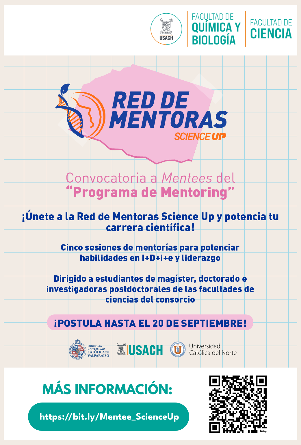 Abren convocatoria a Programa de Mentoring para mujeres científicas