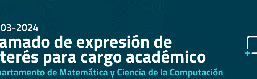 Llamado de expresión de interés para cargo académico