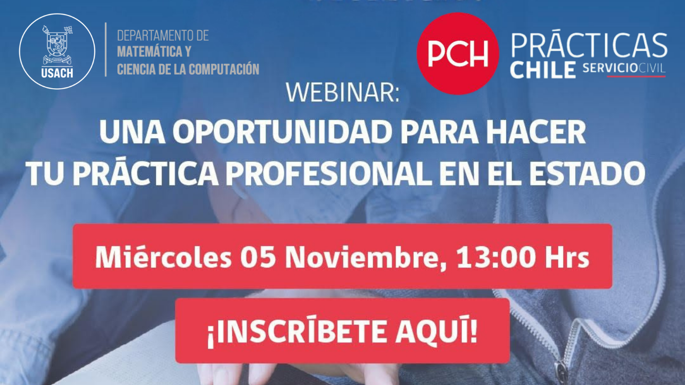 Estudiantes podrán conocer las oportunidades del programa Prácticas Chile en charla informativa virtual