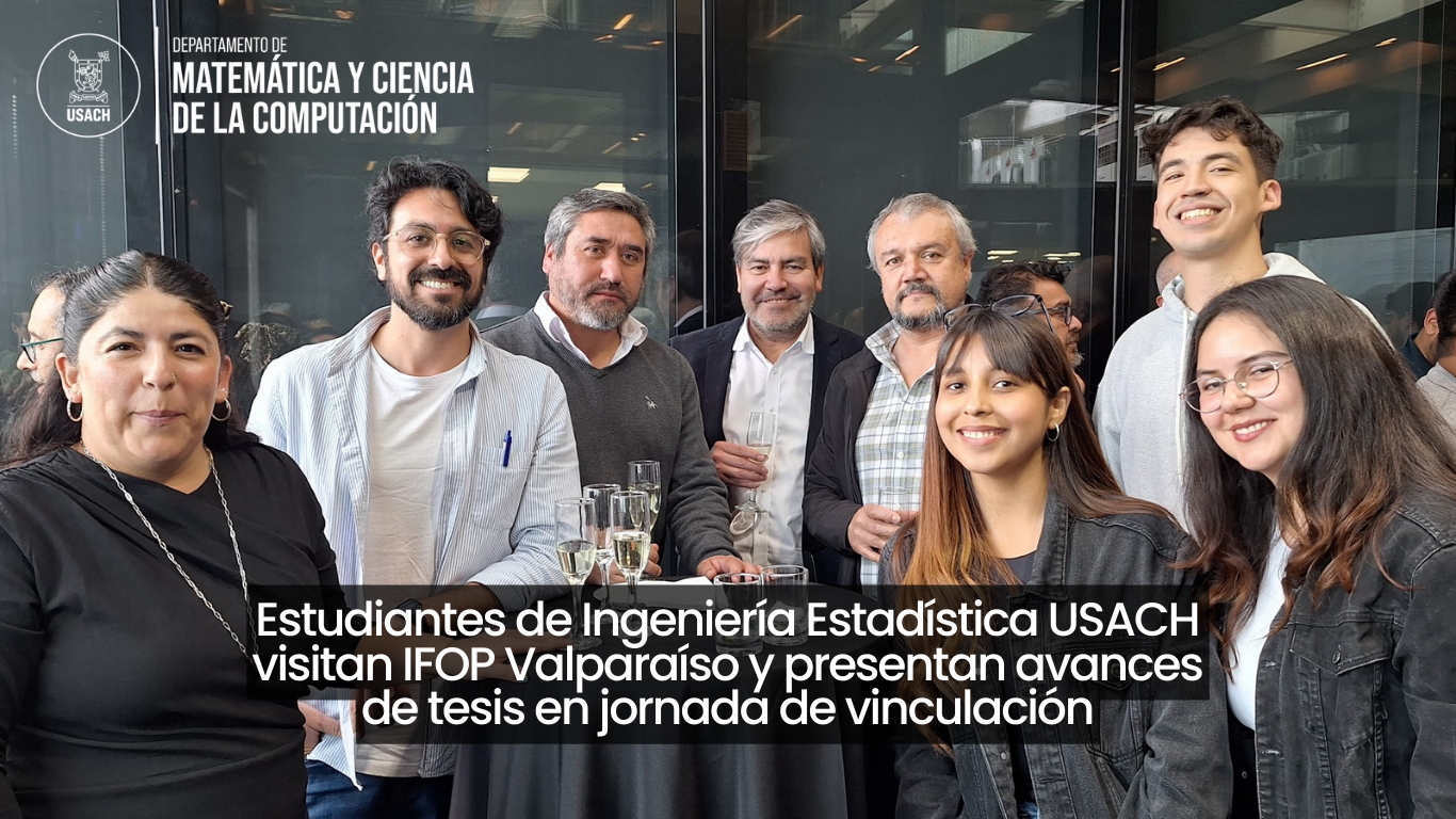 Estudiantes de Ingeniería Estadística USACH visitan IFOP Valparaíso y presentan avances de tesis en jornada de vinculación