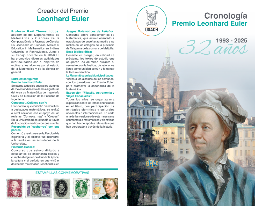 Premio Leonhard Euler 2025 reconoce la excelencia académica en Matemática