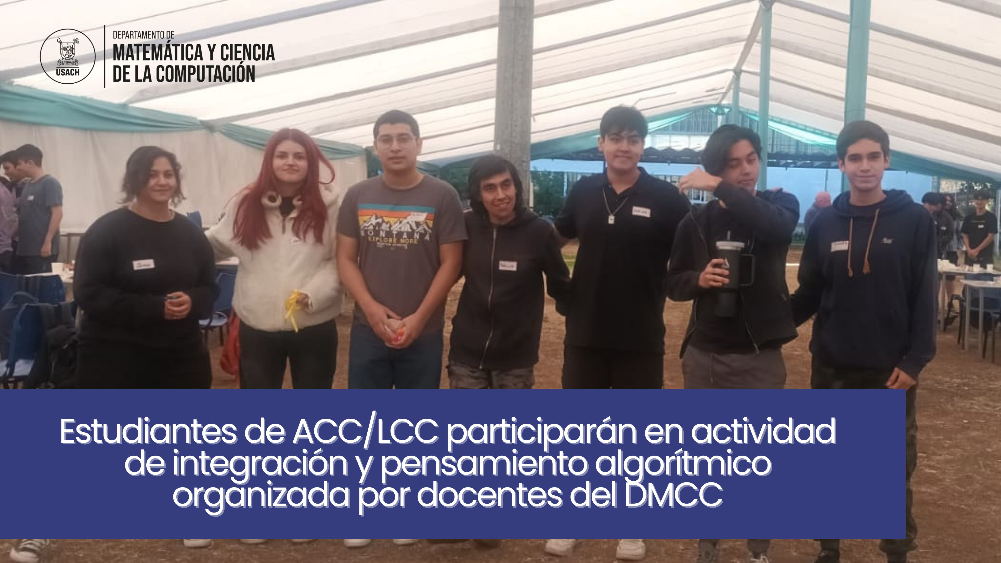 Estudiantes de ACC/LCC participarán en actividad de integración y pensamiento algorítmico organizada por docentes del DMCC