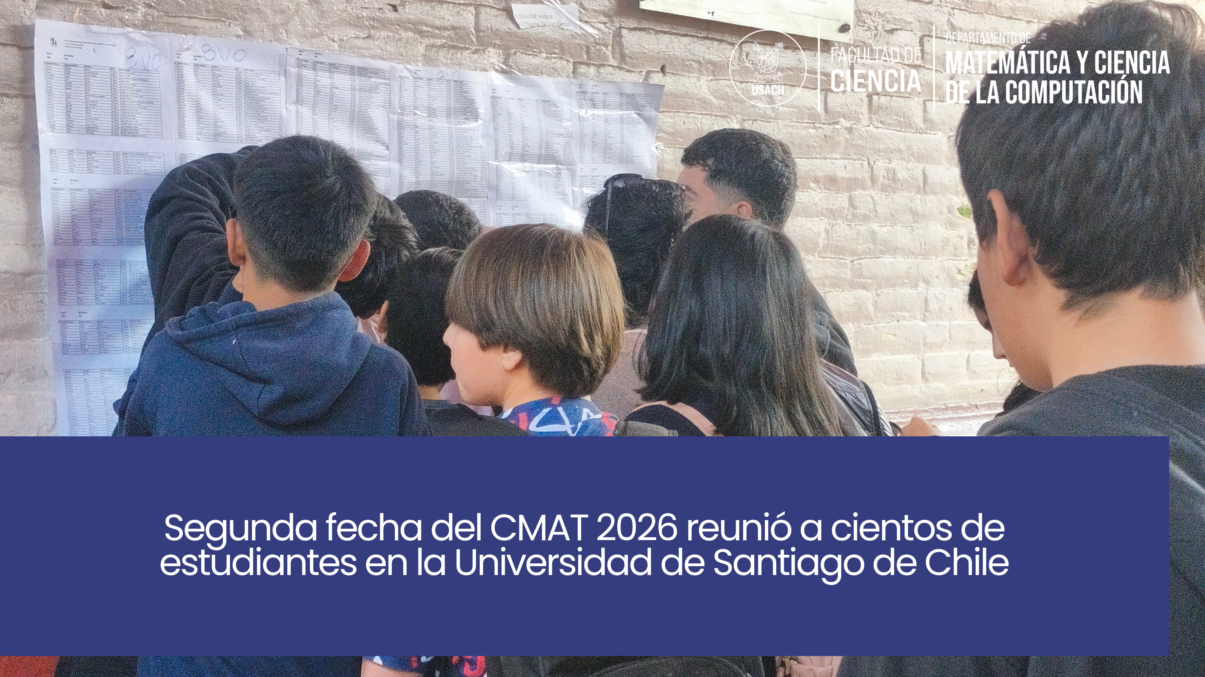 Segunda fecha del CMAT 2026 reunió a cientos de estudiantes en la Universidad de Santiago de Chile