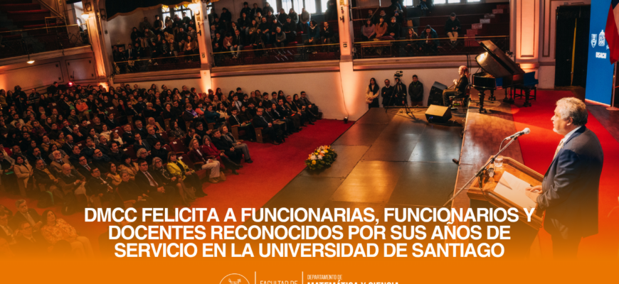 DMCC felicita a funcionarias, funcionarios y docentes reconocidos por sus años de servicio en la Universidad de Santiago