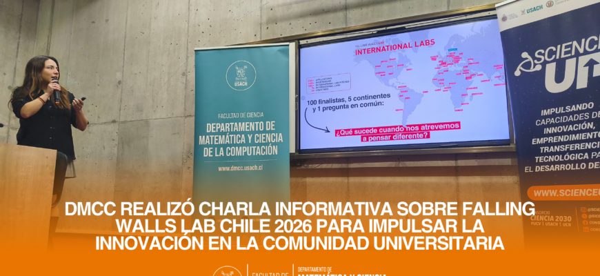 DMCC realizó charla informativa sobre Falling Walls Lab Chile 2026 para impulsar la innovación en la comunidad universitaria