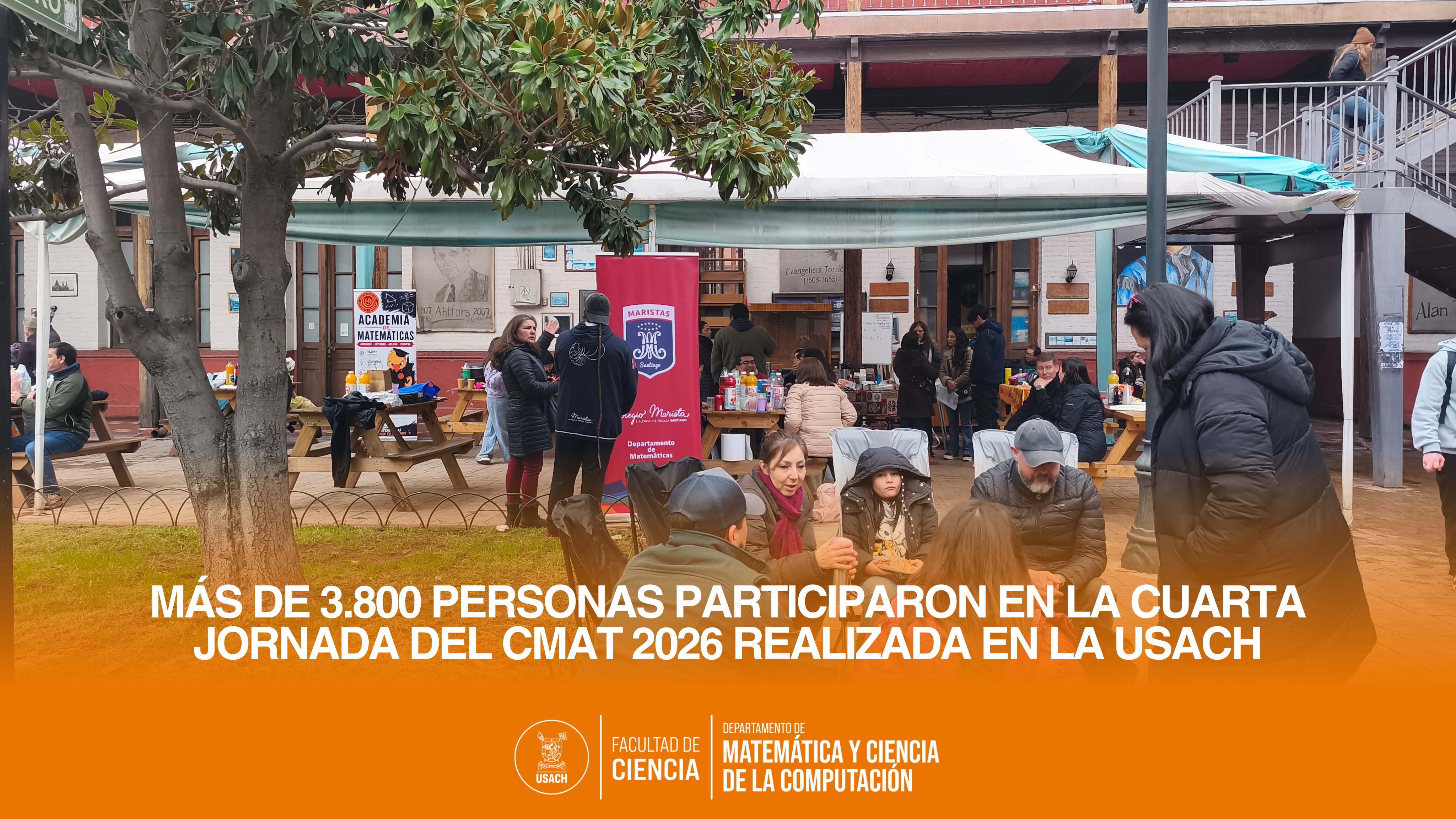 Más de 3.800 personas participaron en la cuarta jornada del CMAT 2026 realizada en la Usach