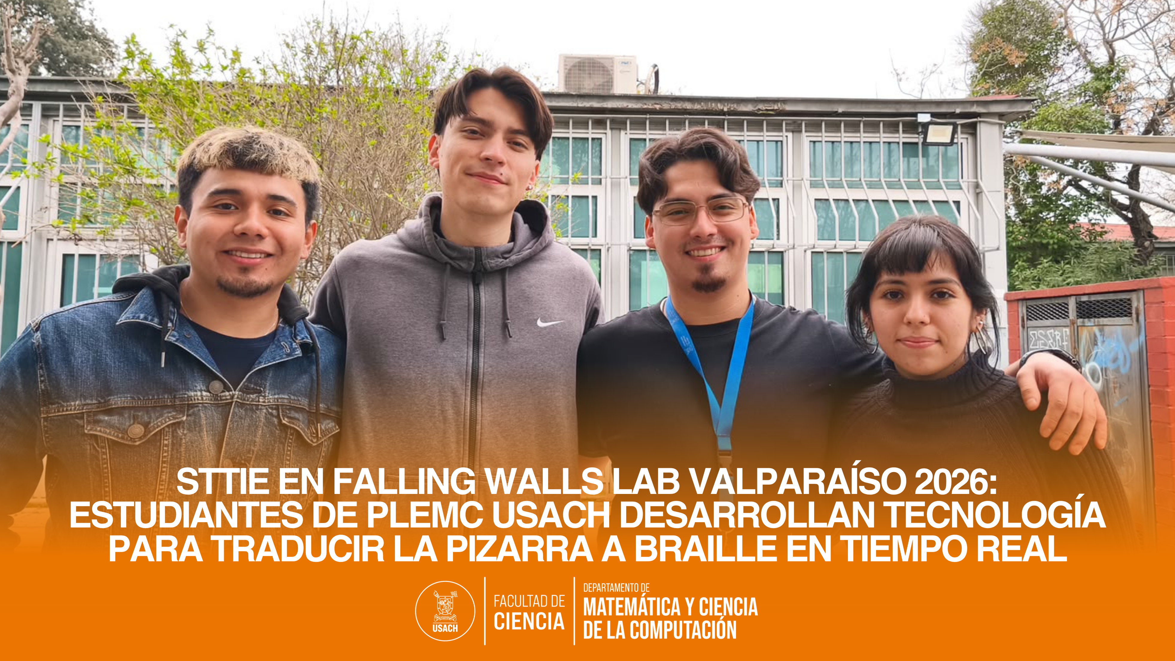 STTIE en Falling Walls Lab Valparaíso 2026: estudiantes de PLEMC Usach desarrollan tecnología para traducir la pizarra a Braille en tiempo real