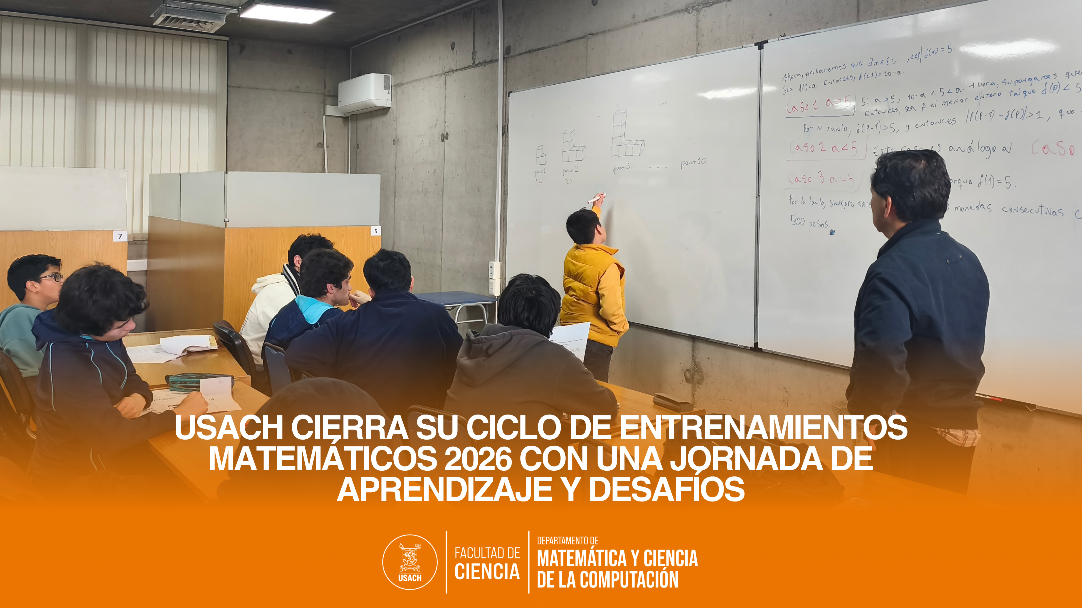 USACH cierra su ciclo de entrenamientos matemáticos 2026 con una jornada de aprendizaje y desafíos
